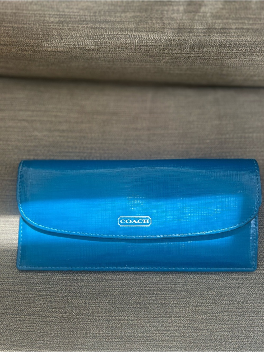 COACH Blue Leather Wallet - Picture 3 of 13